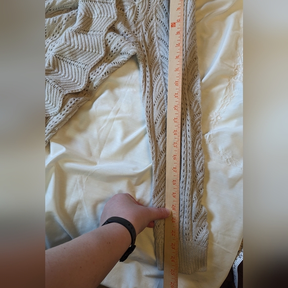 Miss Sparkling szXL super-soft cream ruffle sweater EUC - Picture 4 of 8